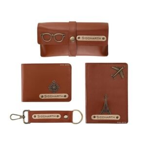 AICA Personalized Name & Charm Leather Wallet