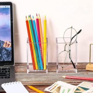 Dream One 6 Pieces Clear Acrylic Pen Holder
